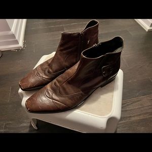 Mens leather boots